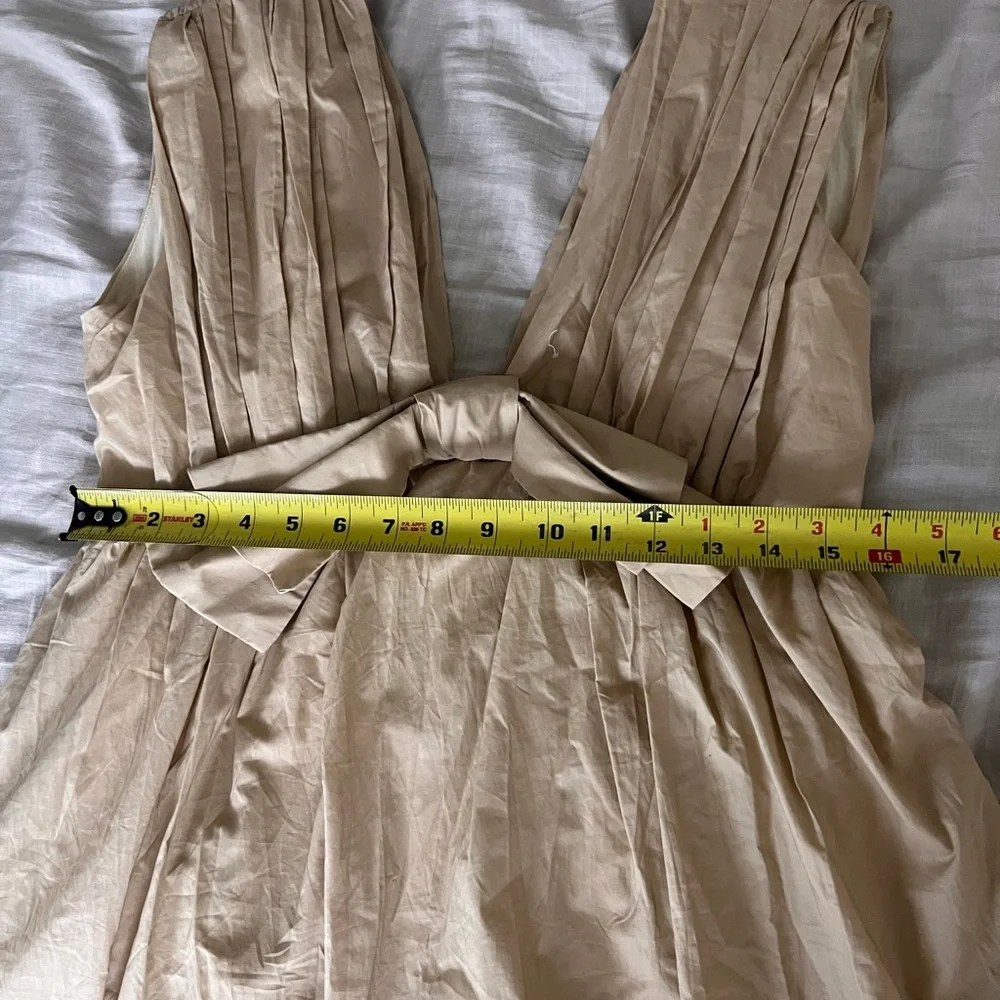 Anthropologie blue tassel Sleeveless Poplin Mini Dress - Picture 3 of 7